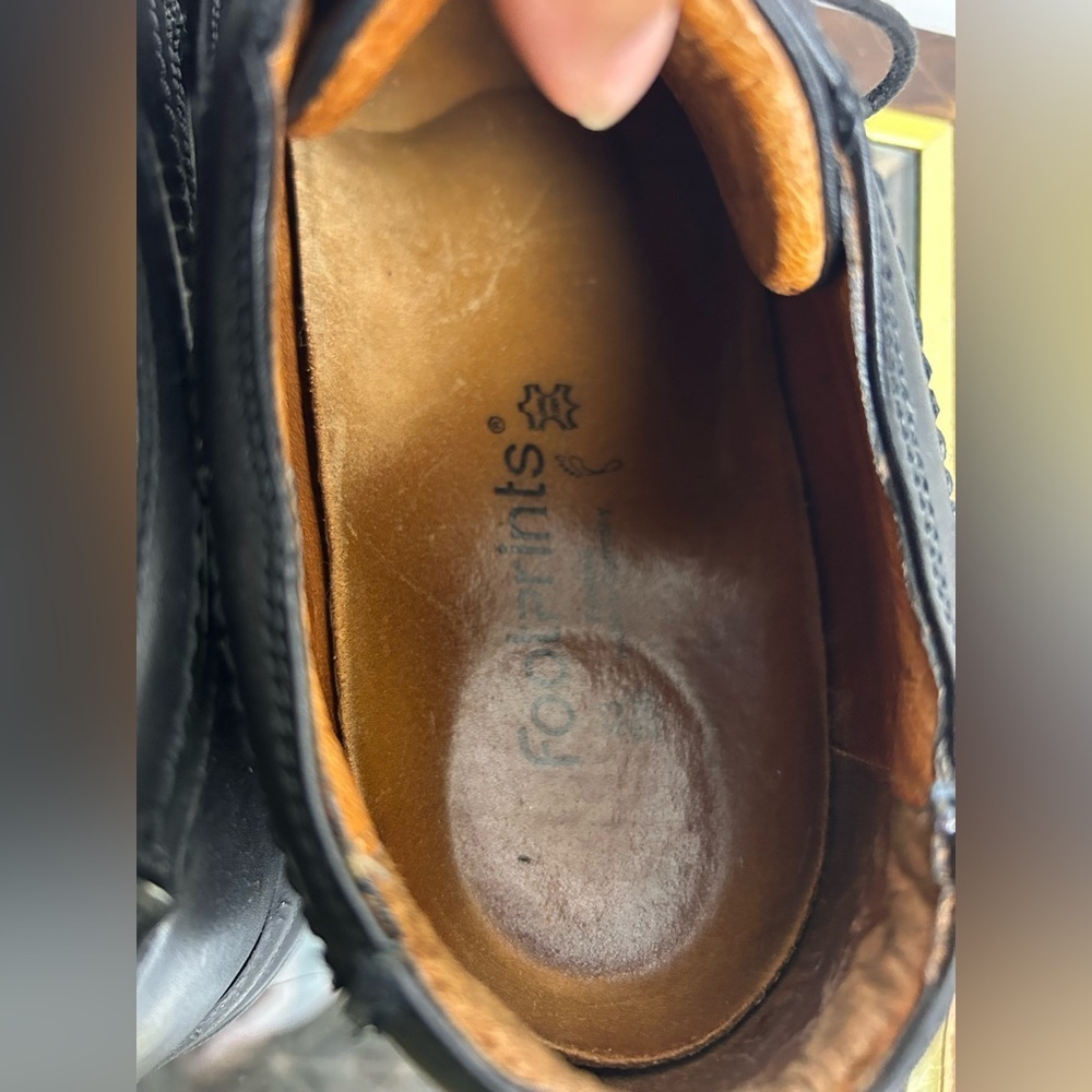Birkenstock Footprint Chunky Men’s Loafer Size 43-10 Black Leather Discontinued - Picture 9 of 12